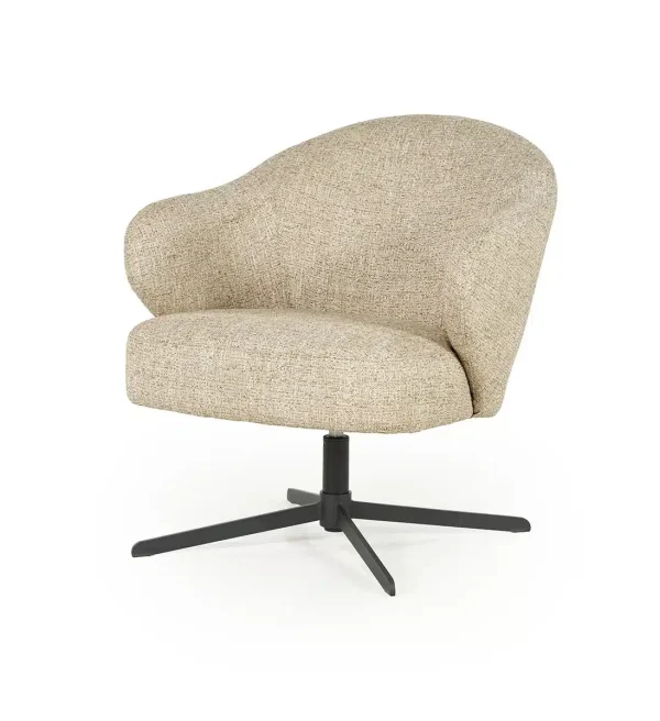 Eleonora fauteuil Connor draaibaar taupe