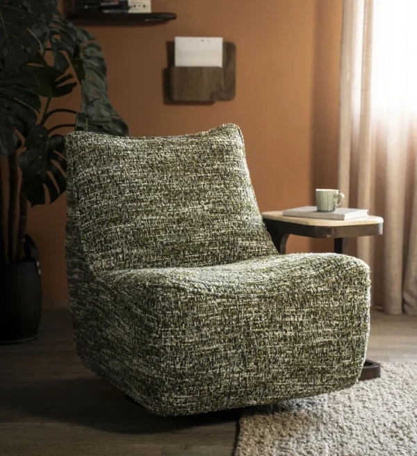 Eleonora fauteuil Loys draaibaar groen
