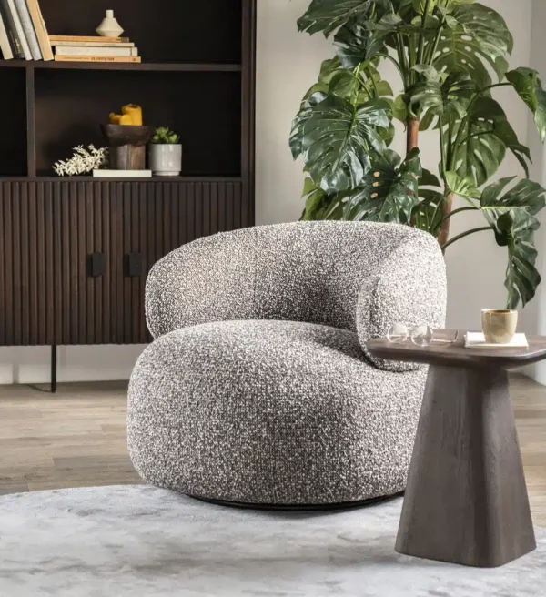 Eleonora fauteuil Maeve draaibaar taupe