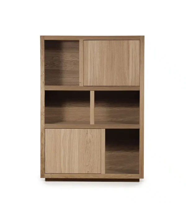 Eleonora opbergkast Helsinki 120x42x170 cm eiken lichtbruin