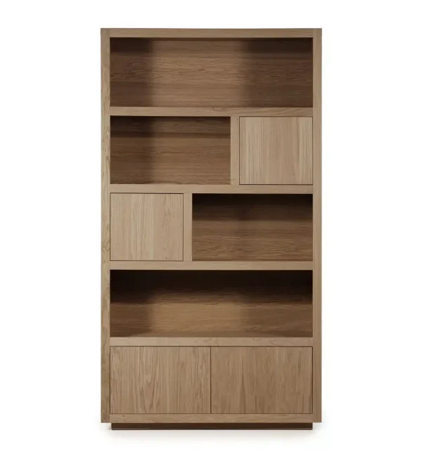 Eleonora opbergkast Helsinki 120x42x220 cm eiken lichtbruin