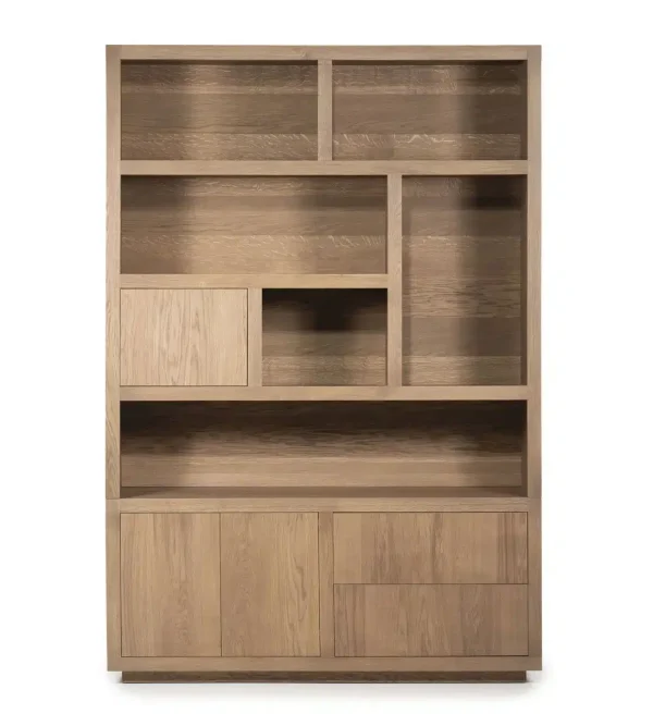 Eleonora opbergkast Helsinki 150x42x220 cm eiken lichtbruin