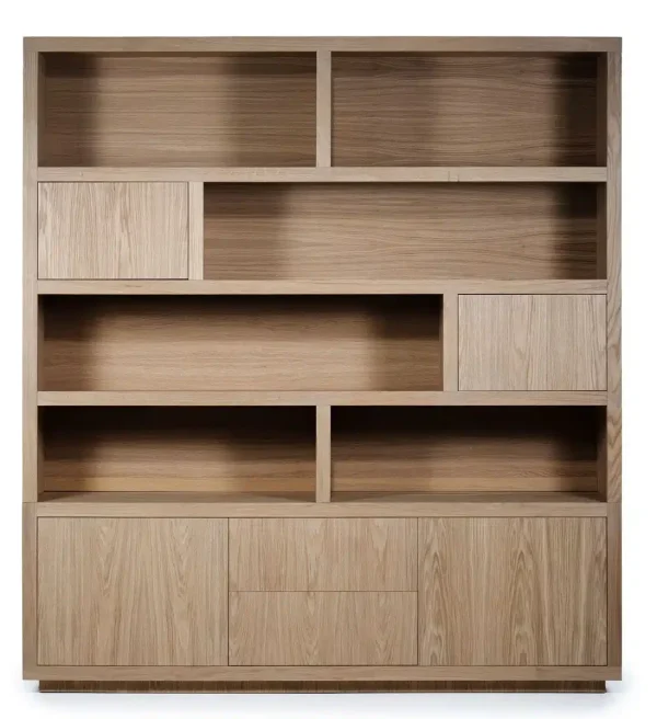 Eleonora opbergkast Helsinki 200x42x220 cm eiken lichtbruin