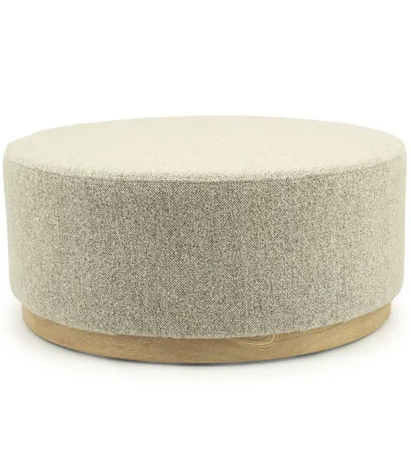 Eleonora poef Avah large taupe