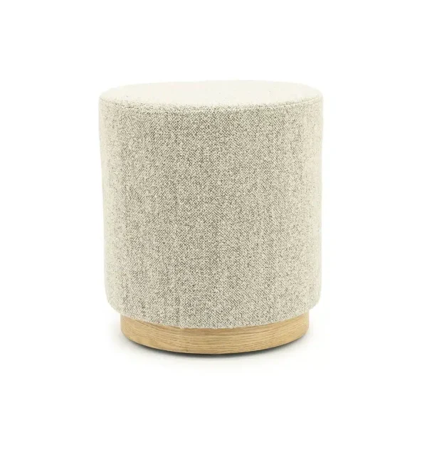 Eleonora poef Avah small taupe