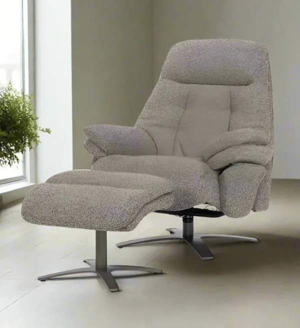 Eleonora relaxfauteuil Caleb taupe