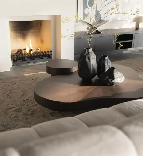 Eleonora salontafel Bobbie 150x110x25 cm walnoot