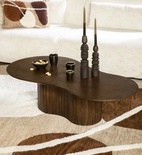 Eleonora salontafel Jordy 130x70x35 cm mangohout bruin