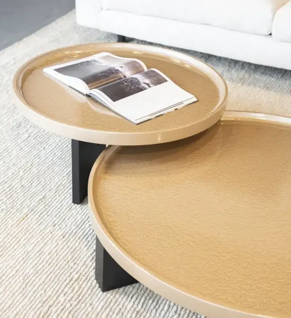 Eleonora salontafel Mayson 90x90x35 cm beige