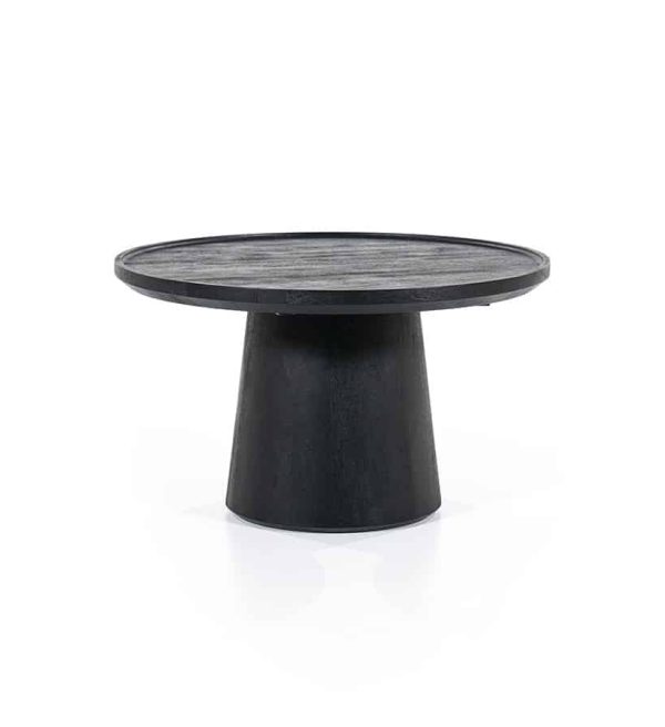 Eleonora salontafel Ron 66x66x39 cm mangohout zwart