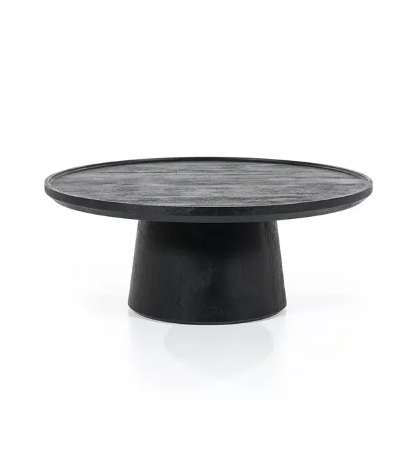 Eleonora salontafel Ron 80x80x32 cm mangohout zwart