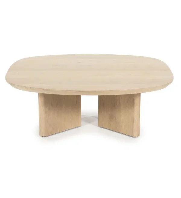 Eleonora salontafel Stef klein 80x80x27 cm naturel eiken