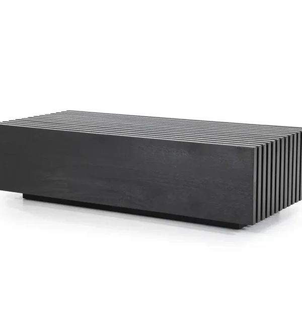 Eleonora salontafel Tom 130x60x35 cm mangohout zwart