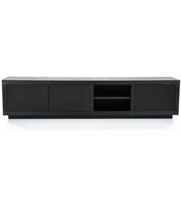 Eleonora tv meubel Helsinki 200x42x45 cm eiken zwart