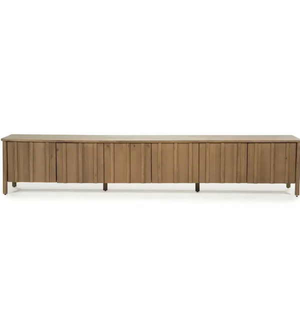 Eleonora tv meubel Jake 264x47x50 cm eiken bruin