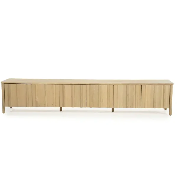 Eleonora tv meubel Jake 264x47x50 cm eiken naturel