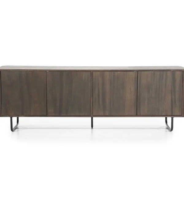 Eleonora tv meubel James 180x40x55 cm mangohout bruin