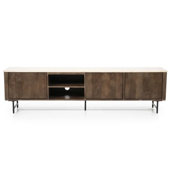 Eleonora tv meubel Lio 200x40x52 cm travertin