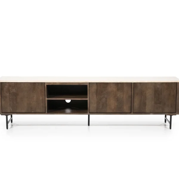 Eleonora tv meubel Lio 200x40x52 cm travertin