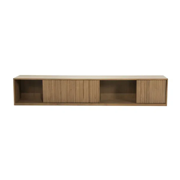 Eleonora tv meubel Milo 240x42x43 cm eiken bruin