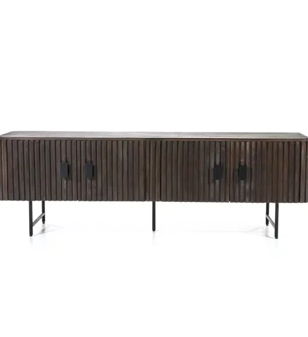 Eleonora tv meubel Remi 170x54x56 cm mangohout bruin