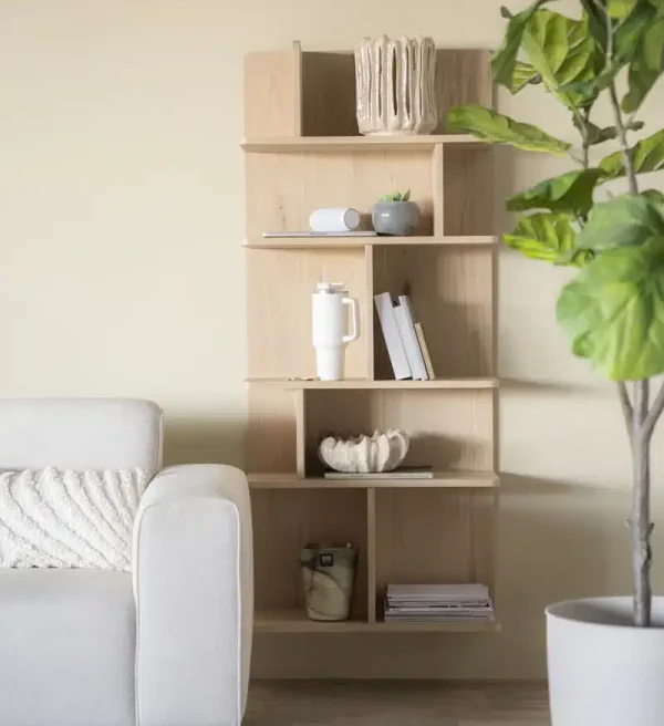 Eleonora wandkast Renee 70x30x160 cm eiken