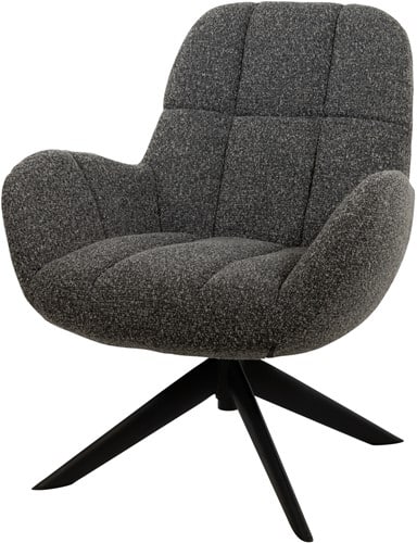 Nijwie MySons draaifauteuil 360 Elvis - Monet - Antracite 0252 - Unique Collection