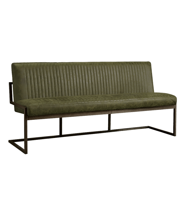 Tower Living eetkamerbank Ferro 205 cm groen