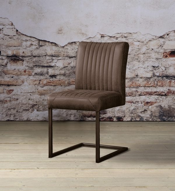 Tower Living eetkamerstoel Ferro donkerbruin