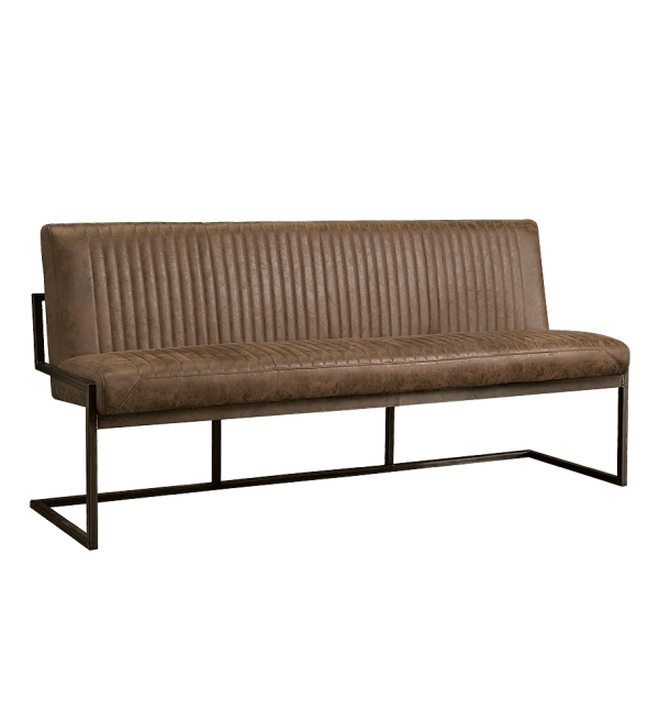 Tower Living eetkamerbank Ferro 205 cm lichtbruin