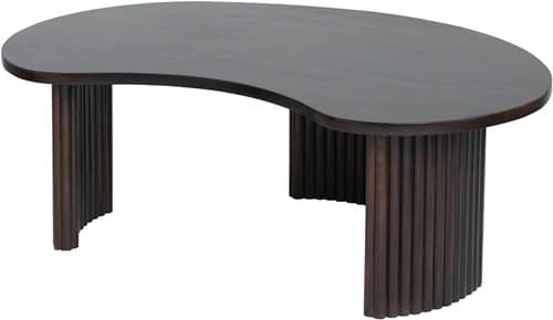 Nijwie MySons Firenze salontafel 125, boon vorm, Mango Brown Walnut - Mix & Match Collection