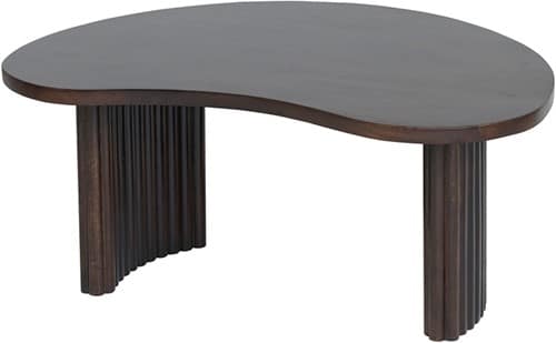 Nijwie MySons Firenze salontafel 85, boon vorm, Mango Brown Walnut - Mix & Match Collection