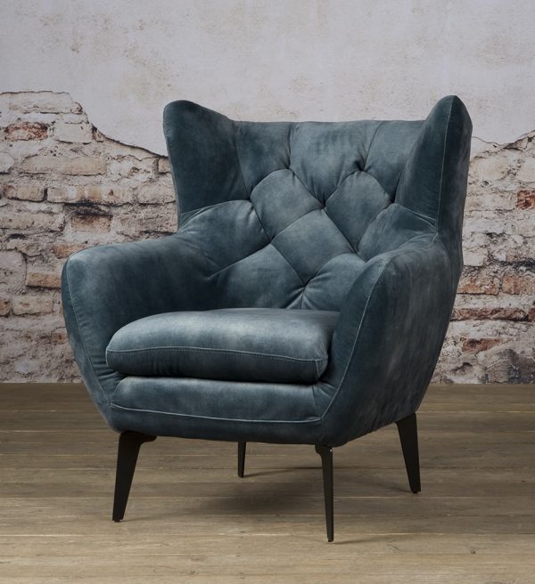 Tower Living fauteuil Bomba met arm blauw