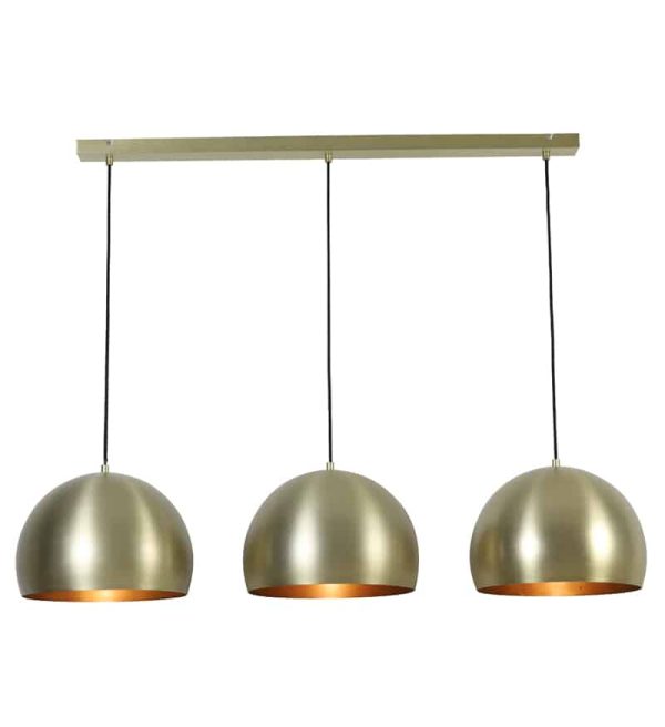 Light & Living hanglamp 3L 120x33x25 cm Jaicey mat goud