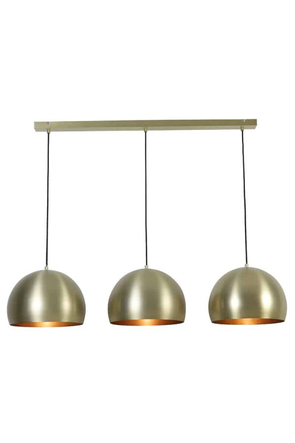 Light & Living hanglamp 3L 120x33x25 cm Jaicey mat goud