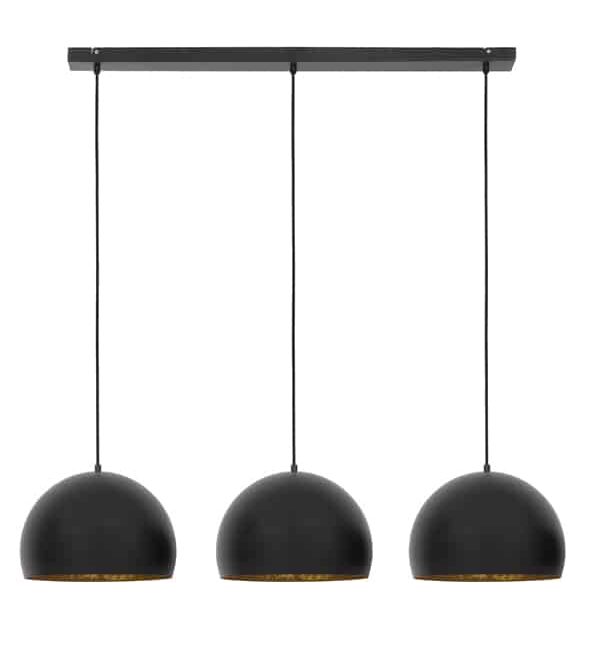 Light & Living hanglamp 3L 120x33x25 cm Jaicey mat zwart-goud