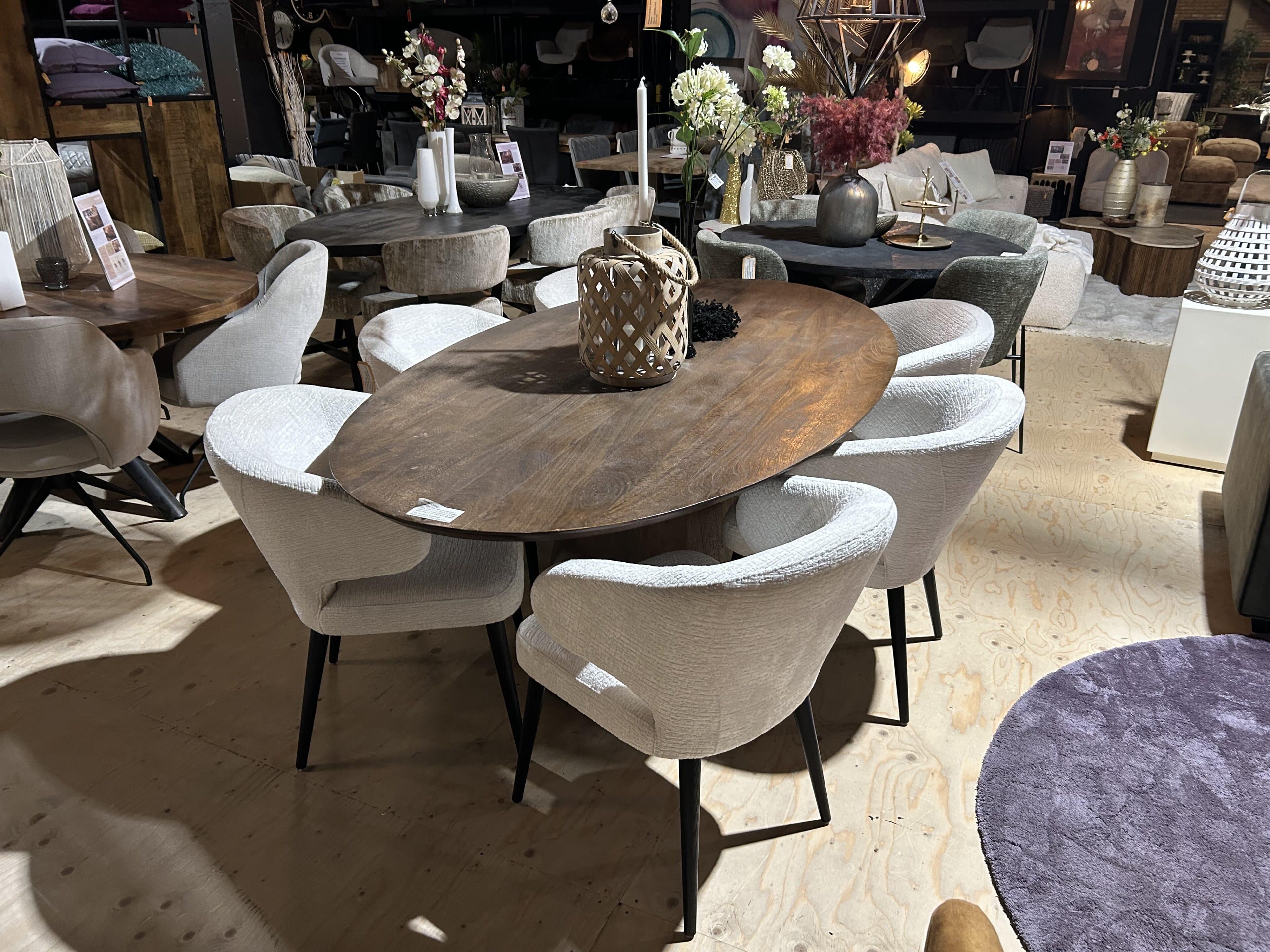 SHOWMODEL Meubelcity eetkamerstoelen set van 6 Brandy