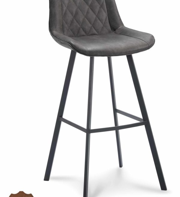 Barstoel Jagger hoog antraciet