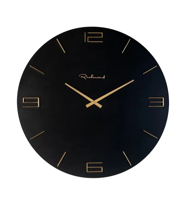 Richmond Interiors klok Ø60 cm Byram zwart