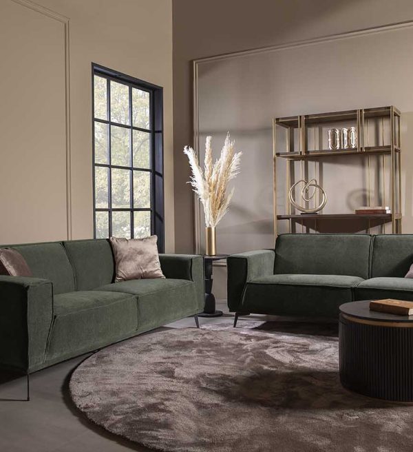 Tower Living bankstel Leeds 3 + 2,5 zits groen