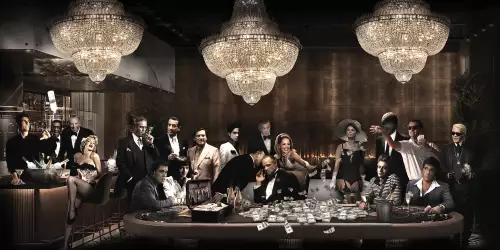 Schilderij Life is a gamble plexiglas