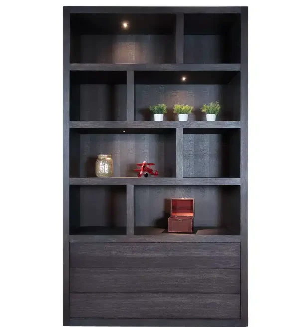 Van der Drift wandkast Marque 3 laden 130x45x230 cm type X eiken