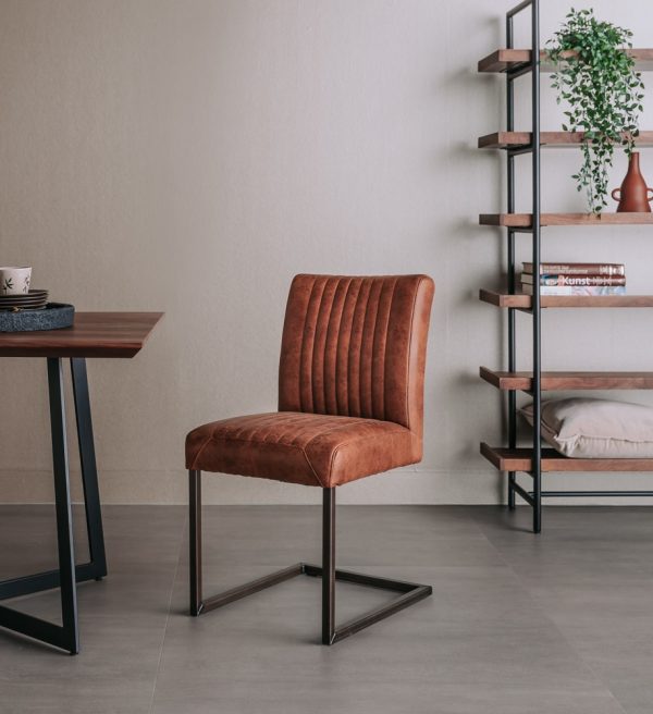 Tower Living eetkamerstoel Ferro lichtbruin