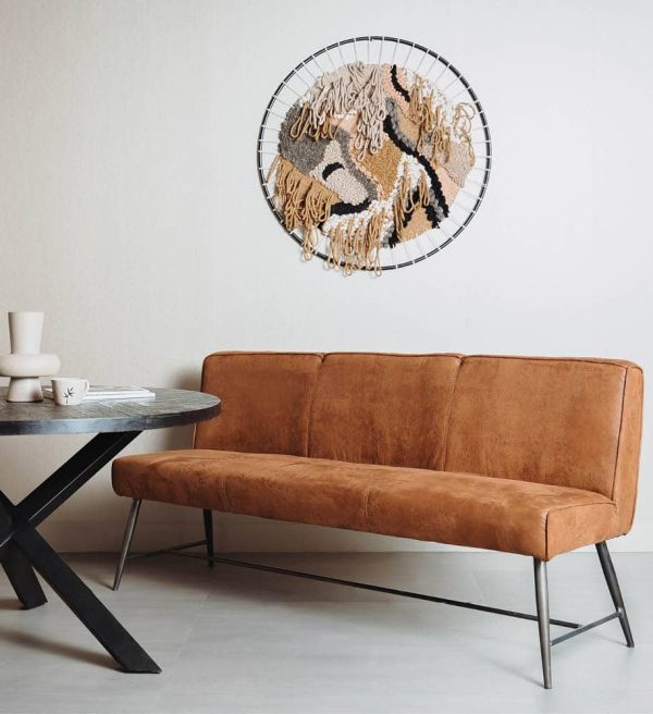 Tower Living eetkamerbank Belmonte 155 cm cognac