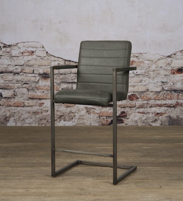 Tower Living barstoel Rocca met arm antraciet bull