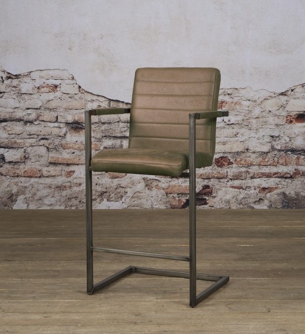 Tower Living barstoel Rocca met arm bruin