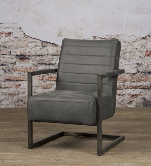 Tower Living fauteuil Rocca met arm antraciet