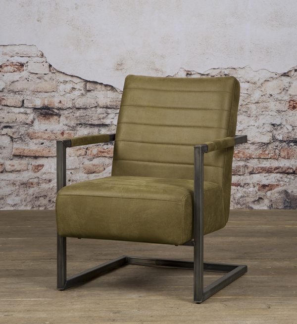 Tower Living fauteuil Rocca met arm groen