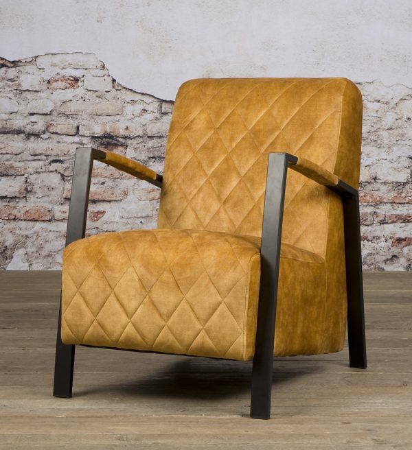 Tower Living fauteuil Villa met arm geel