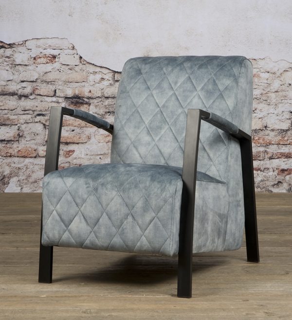 Tower Living fauteuil Villa met arm lichtblauw